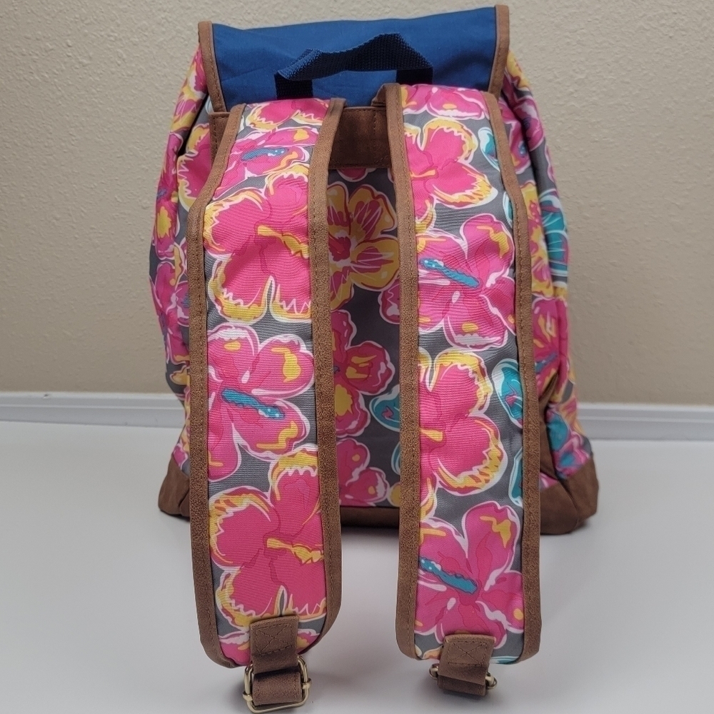 Simply Southern Floral Pocket Flap Backpack - Picture 3 of 10